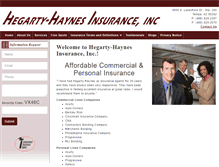 Tablet Screenshot of hegarty-haynesinsurance.com